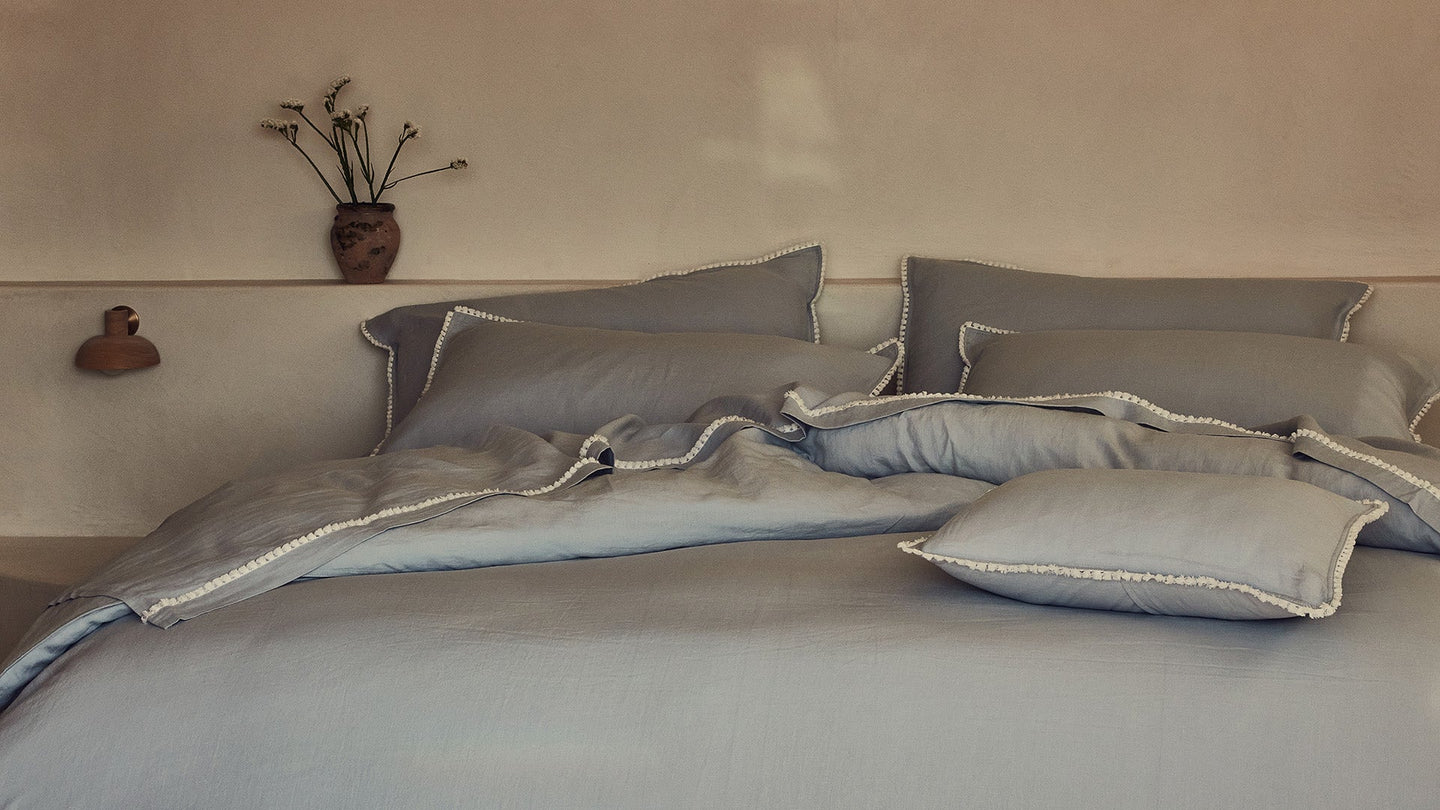Puglia Sheet sets, linen sheet set, linen fitted sheet, linen flat sheet, linen pillowcase, linen set