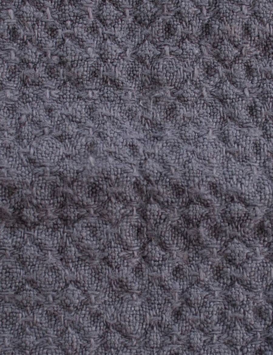 colour swatch of linen jacquard towel in graphite colour