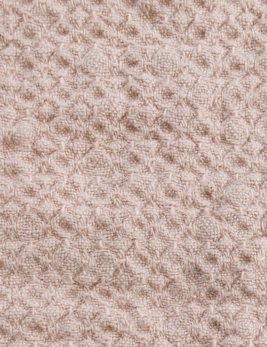 colour swatch of linen jacquard towel in nude colour