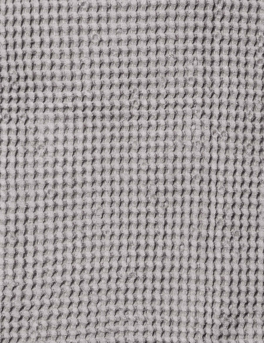 colour swatch of linen waffle towel in grey colour