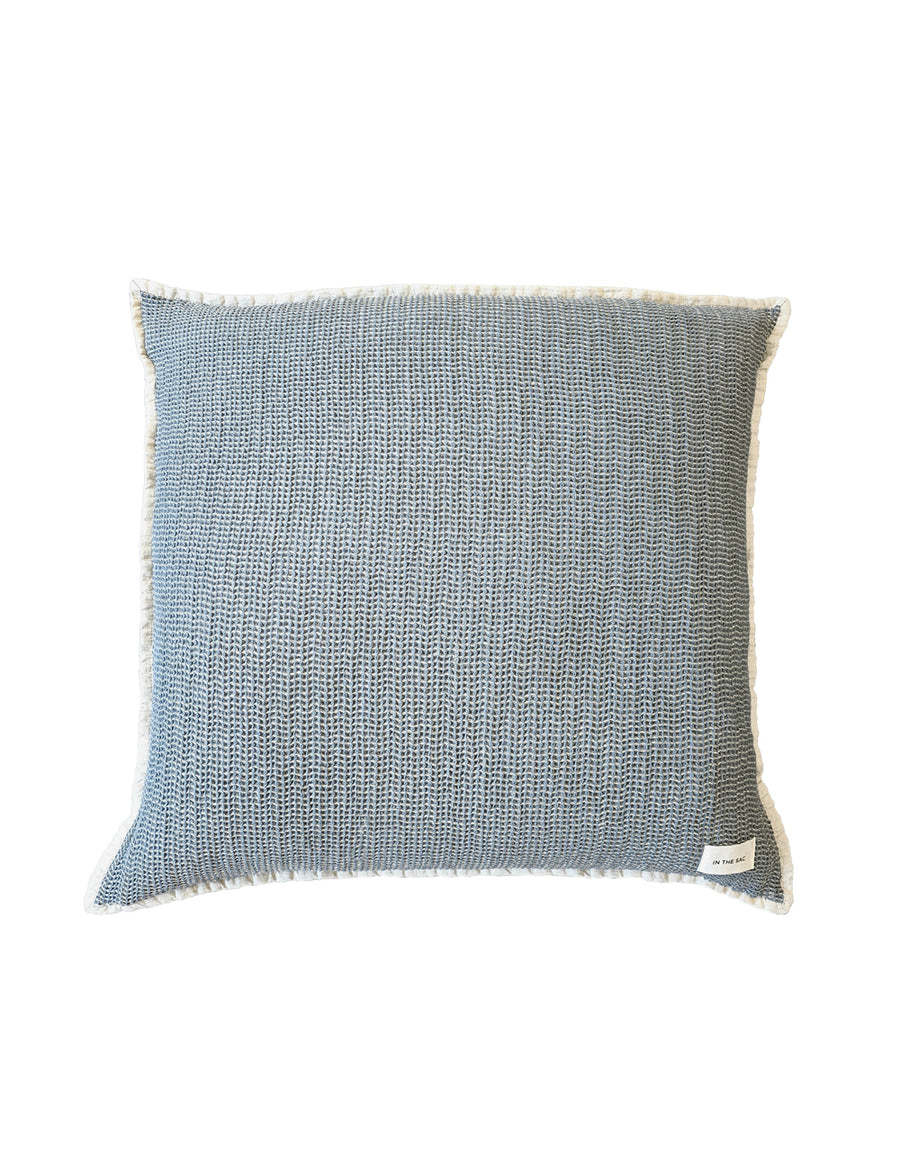 european pillowcase with textured linen cotton in liberty colour