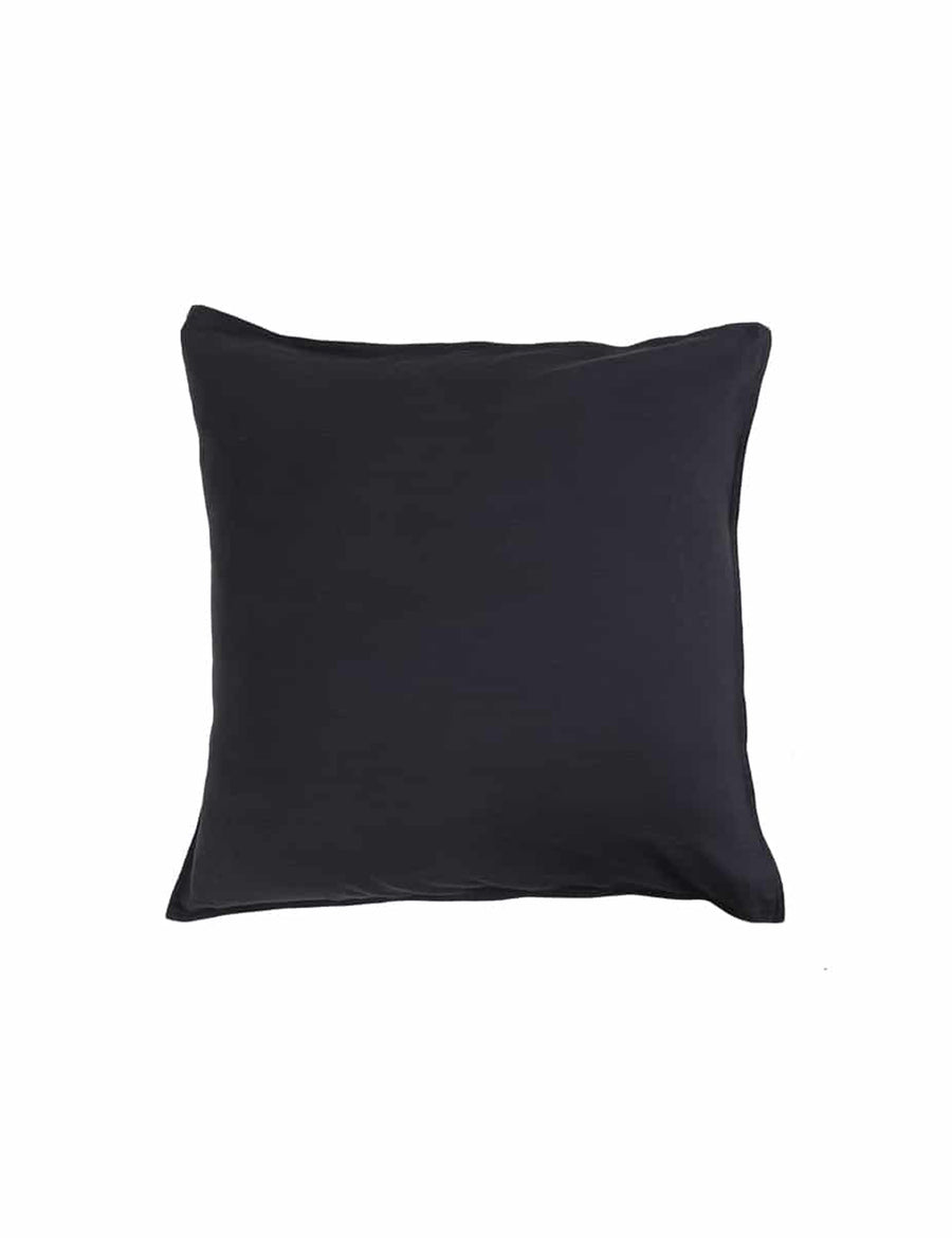 european linen pillowcase in charcoal colour