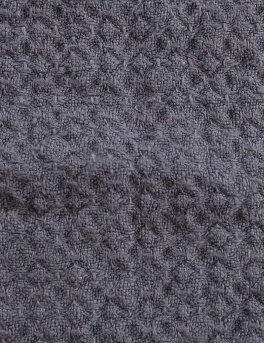 colour swatch of the pure linen jacquard hand towel in graphite colour
