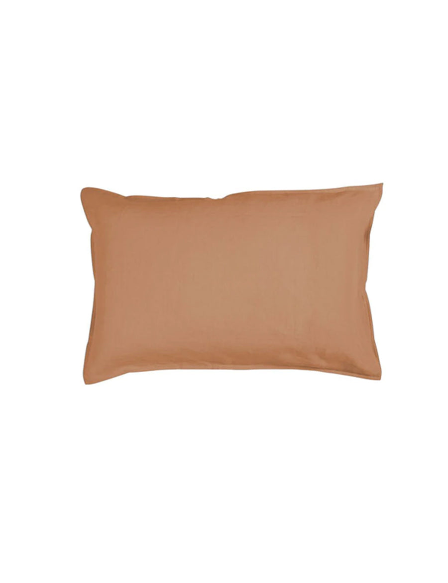 linen petite pillow in caramel colour