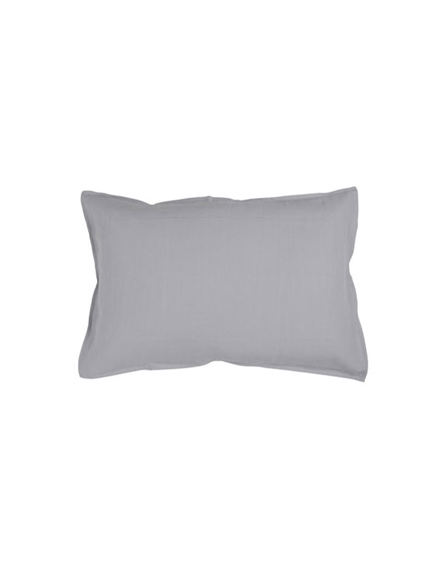 linen petite pillow in cement colour