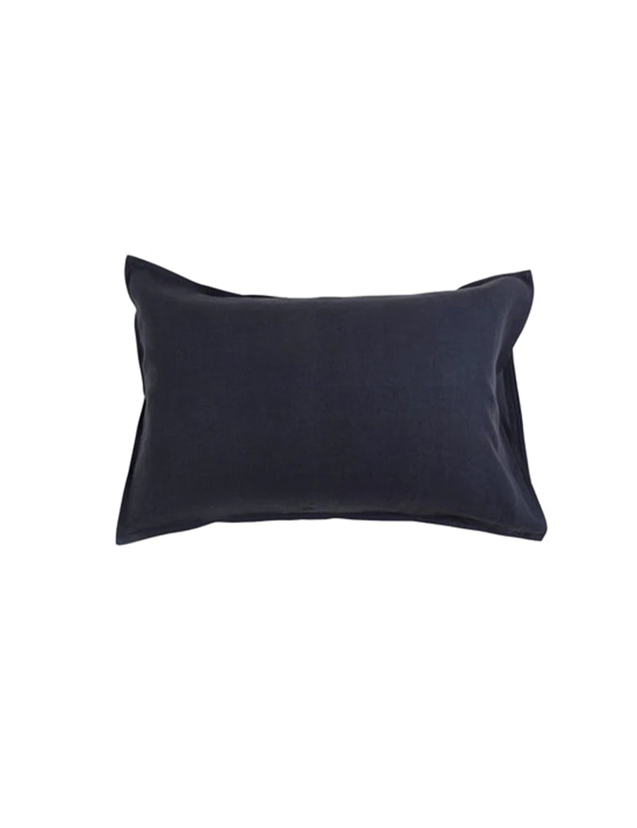 linen petite pillow in charcoal colour