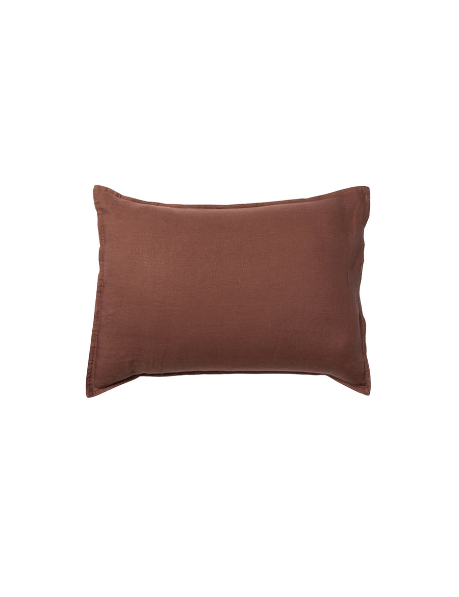 linen petite pillow in grenache colour