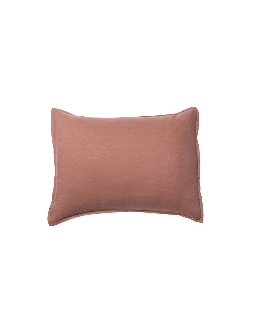 linen petite pillow in maple colour