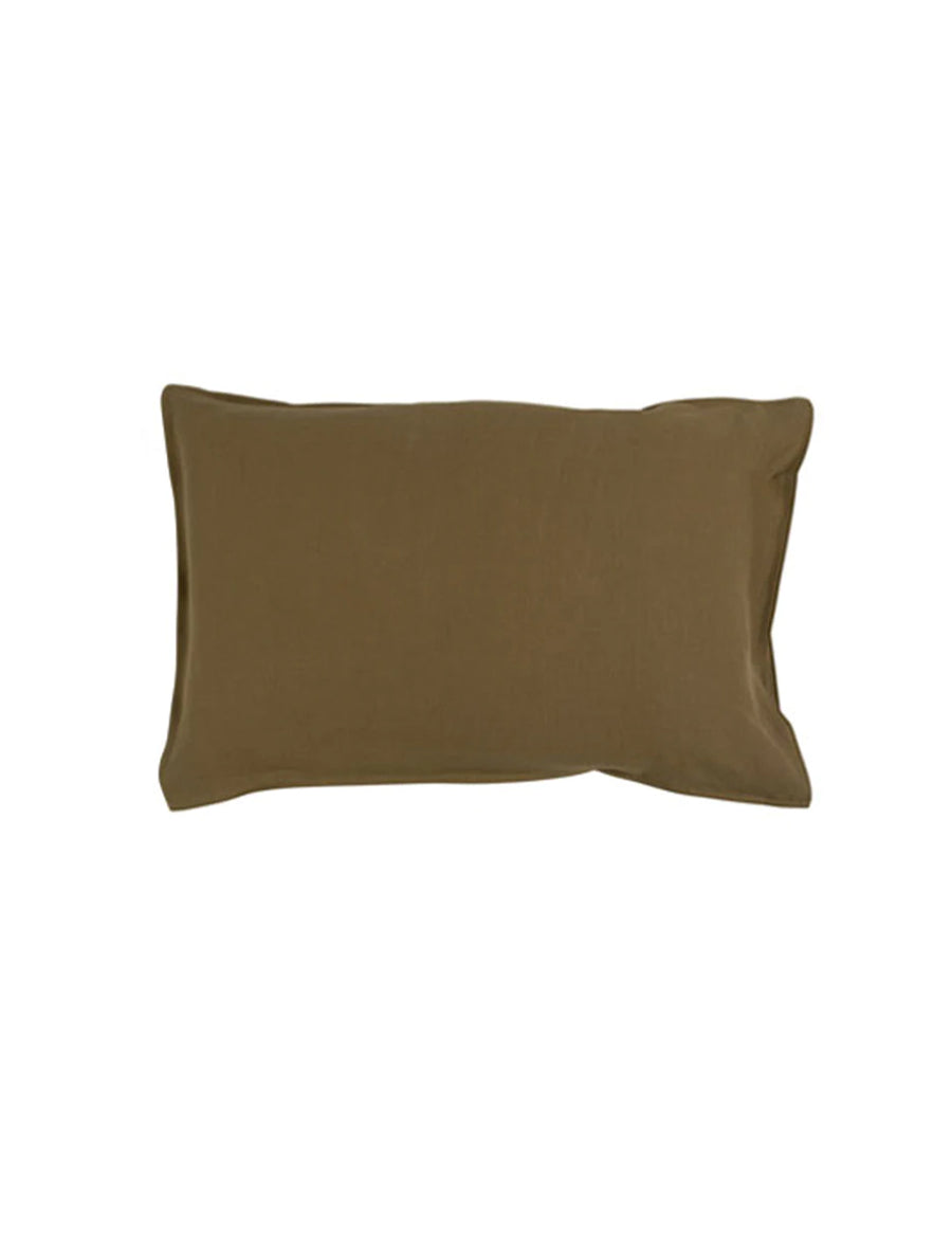 linen petite pillow in olive colour