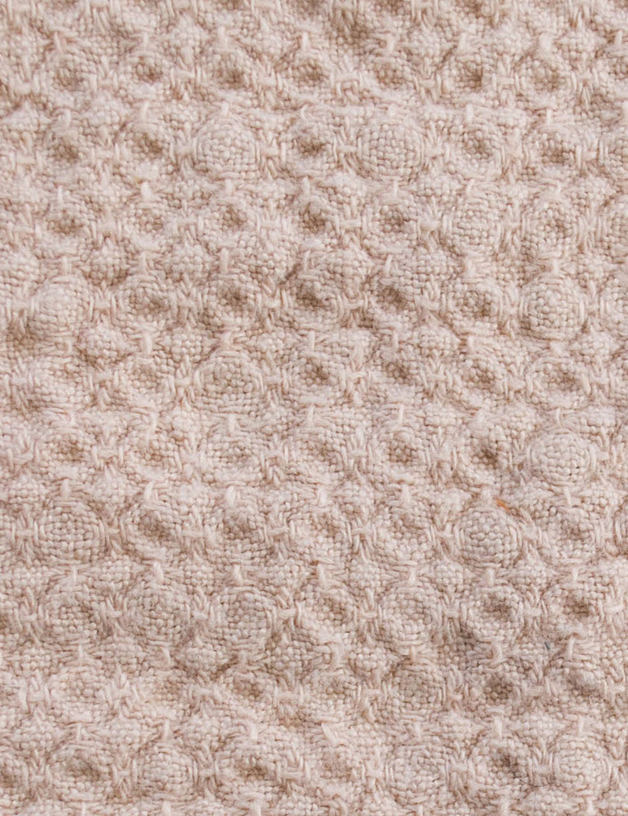 colour swatch of linen jacquard towel in nude colour