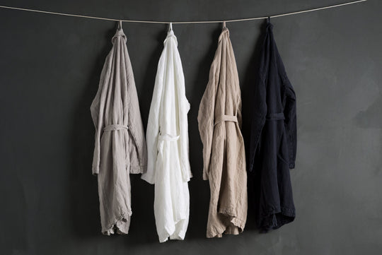 Experience Everyday Luxury with 100% Linen Robes and waffle Towels