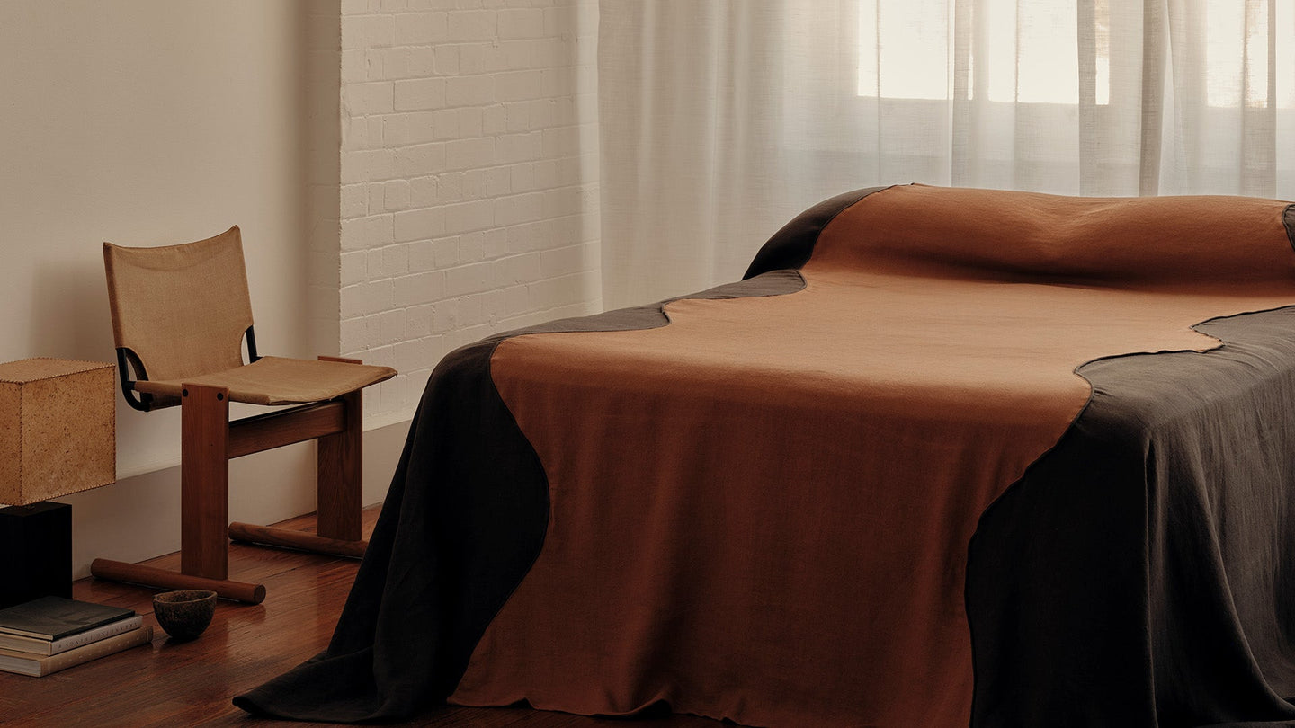 linen bedcover 