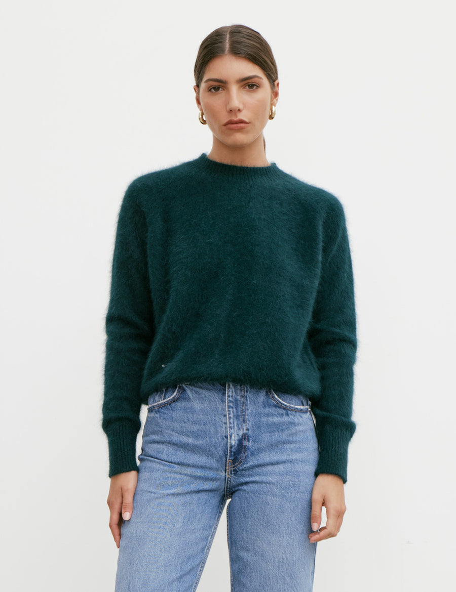 ADELE CREW NECK KNIT | FOREST