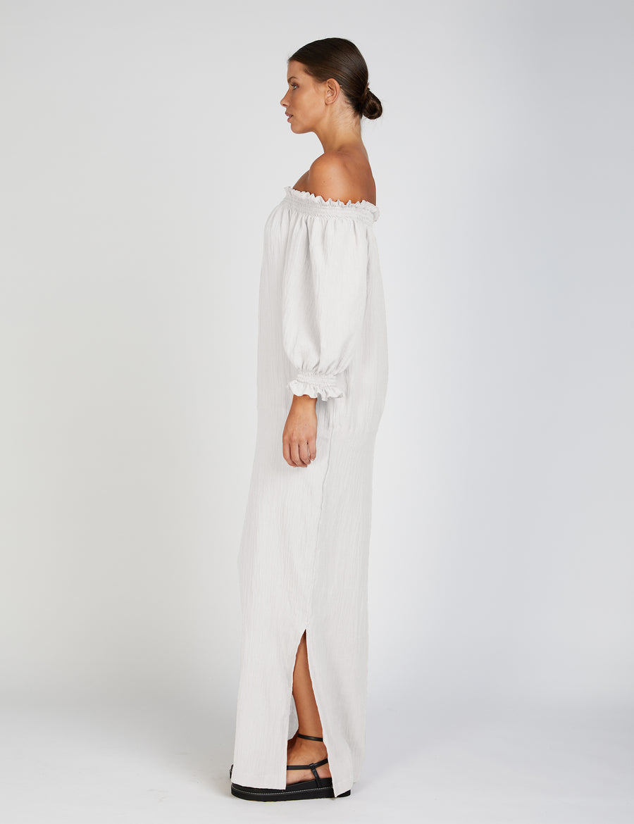 AYRA O/S DRESS | WHITE
