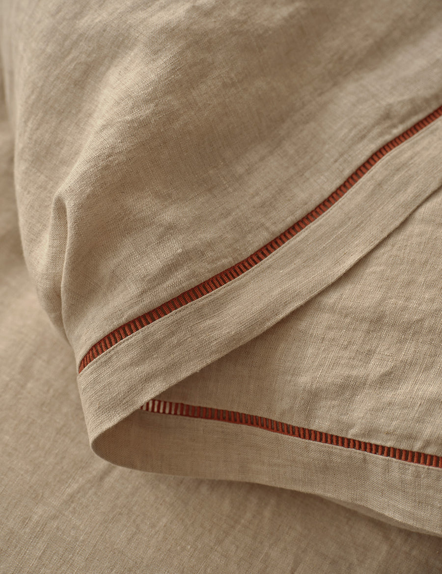 BESPOKE QUILT SET | NATURAL/RUST