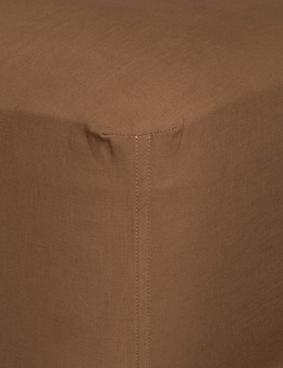 Linen Fitted Sheet Cognac