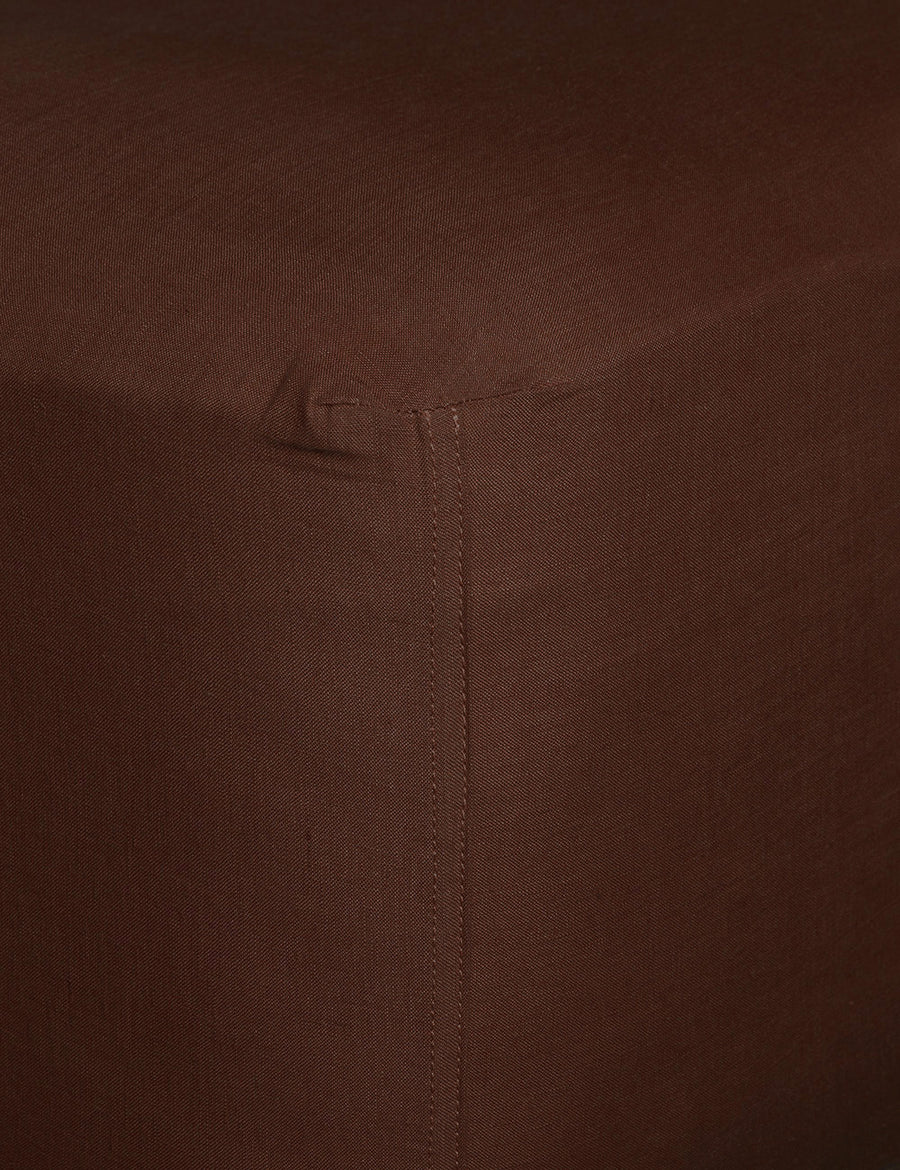 LINEN FITTED SHEET | GRENACHE