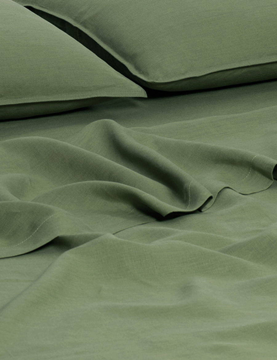 Linen Flat Sheet Cactus
