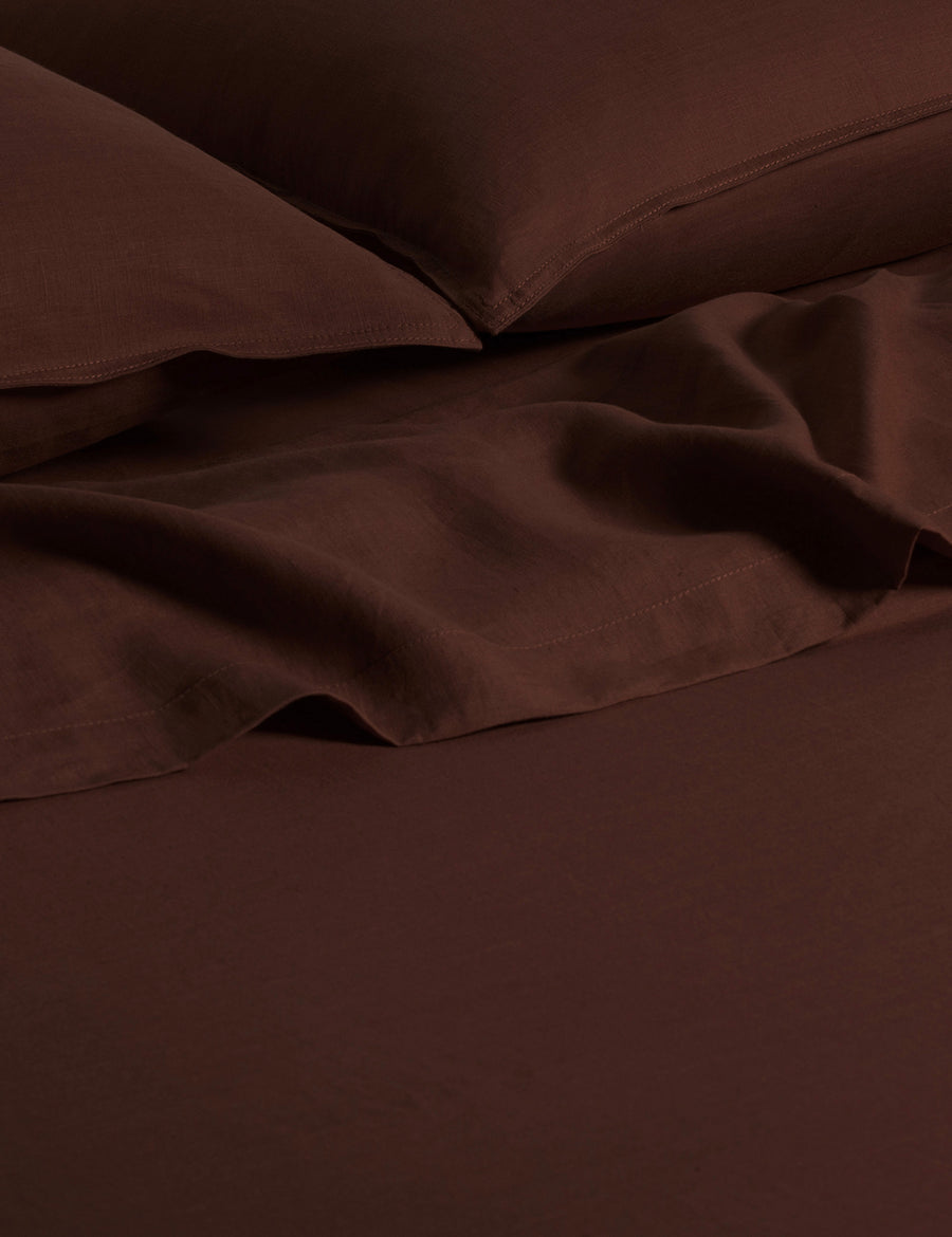 linen flat sheet Grenache 