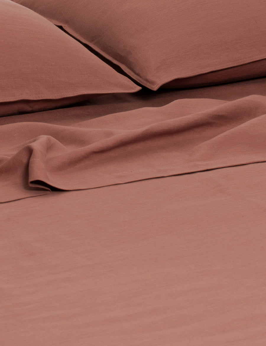 Linen Flat Sheet Maple