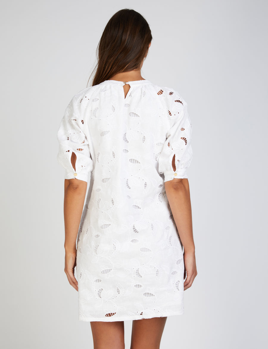 KAIA SHIFT DRESS | WHITE