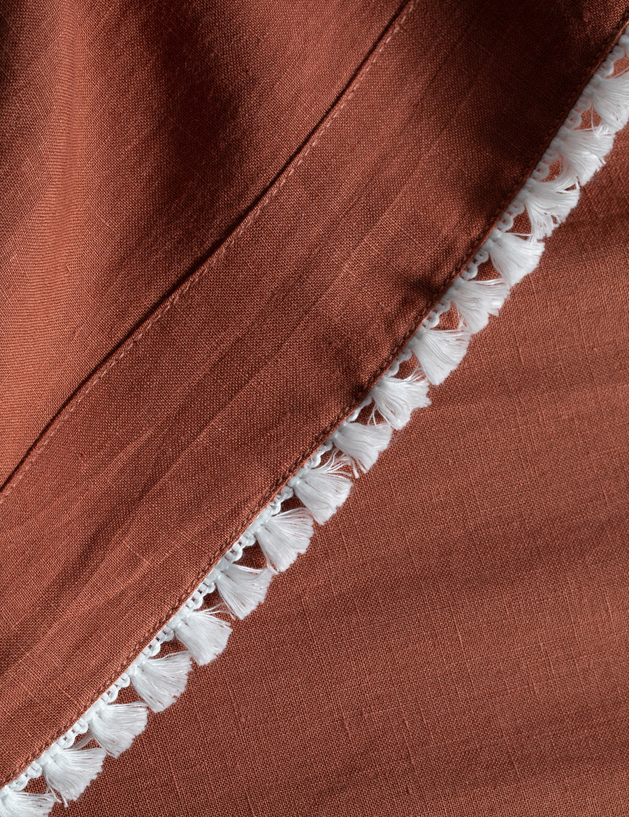 details of cotton tassel trim