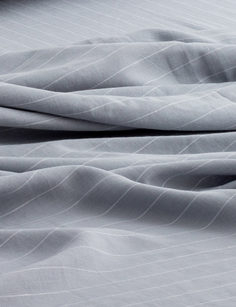 LINEN SHEET SET | CLOUD/WHITE STRIPE – IN THE SAC