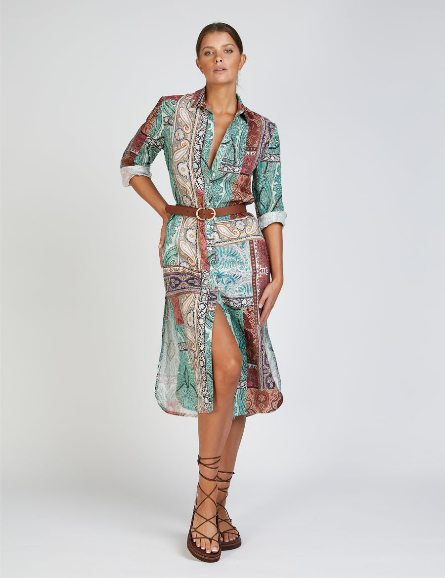 SAMARA SHIRT DRESS | MULTI