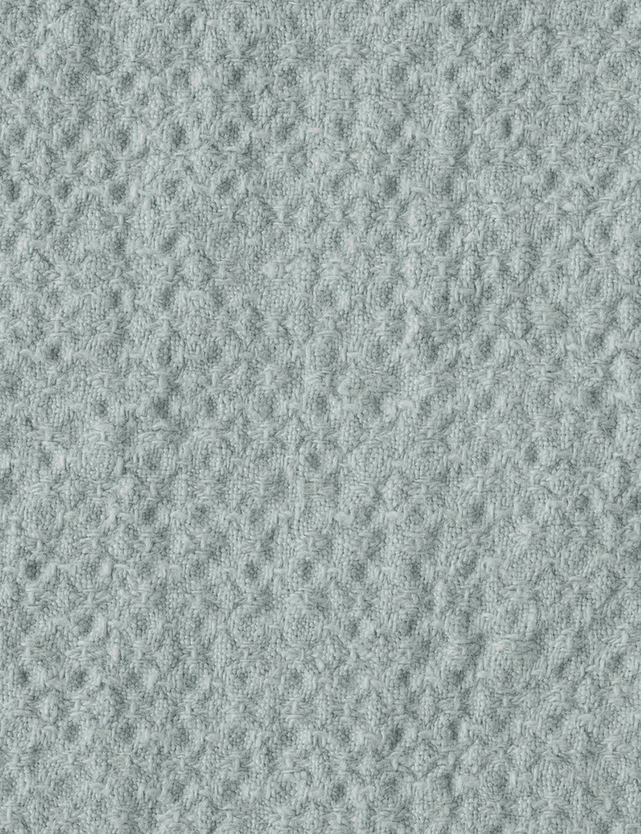 colour swatch of pure linen jacquard bath towel in azure colour