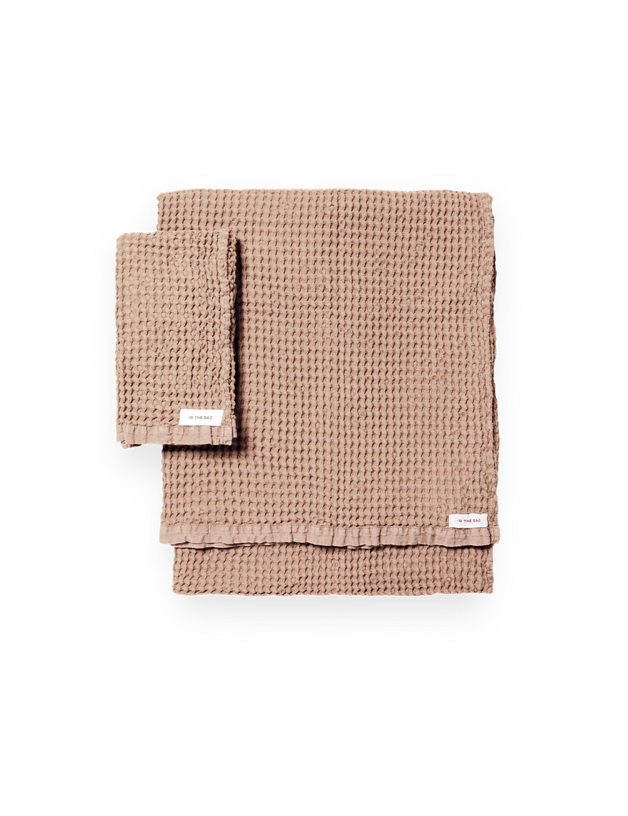 WAFFLE HAND TOWEL | BLUSH