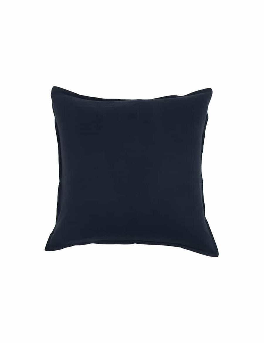 european linen pillowcase in navy colour