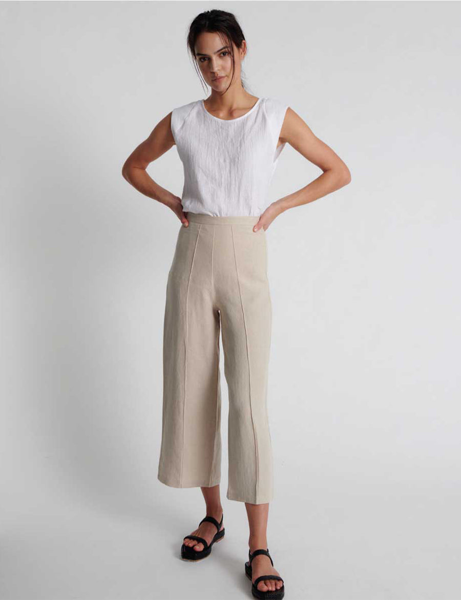 GISELLE HIGH PANTS | NATURAL – IN THE SAC