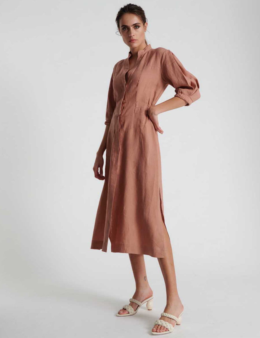 GISELLE LONG DRESS | MAPLE