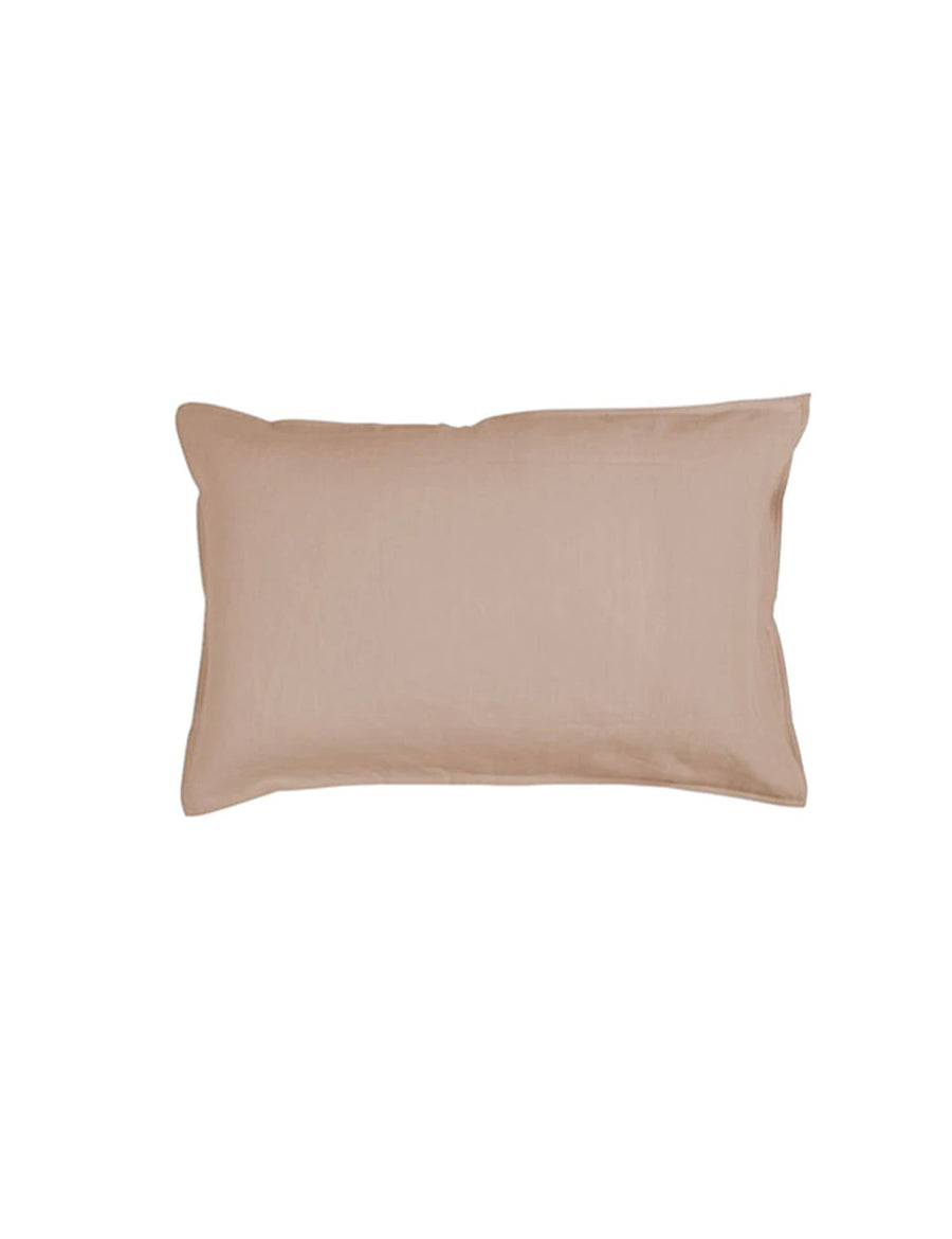 linen petite pillow in teak colour